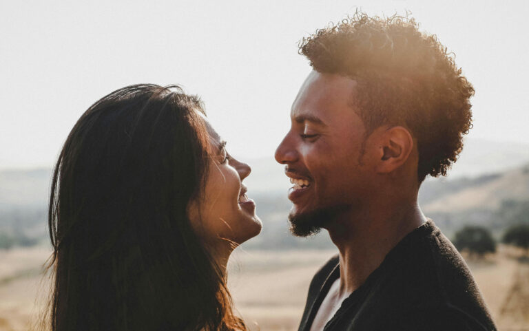 Young couple learning how to have fun on a date